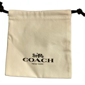 Coach Cream Dustcover Drawstring Pouch for Jewelry